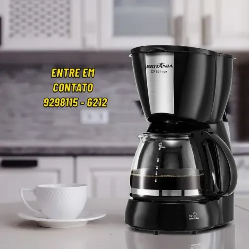 Cafeteira Elgin 600Ml 15 Cafezinhos Placa de Aquecimento-Fazemos Entregas 9h as 22h