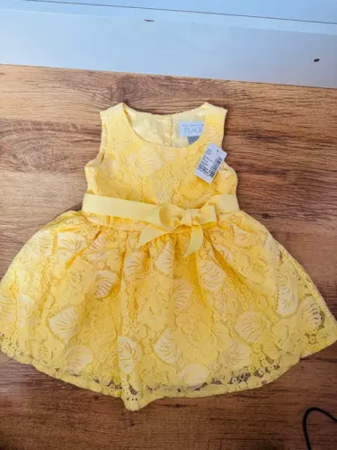 Vestido de renda amarelo para bebê - The Children's Place