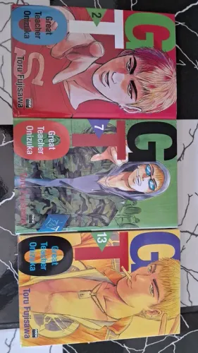 Mangás GTO Great Teacher Onizuka volumes 2, 7 e 13