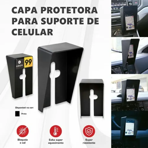 Capa Protetora Para Suporte Celular GPS,Carro Sol Claridade 