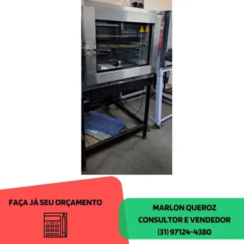 Forno Turbo de Esteira a Gás