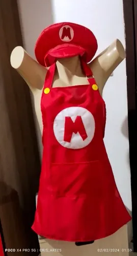 Avental Mario ou luigi