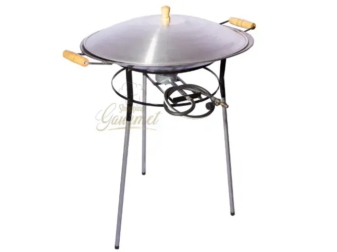 Tacho Disco Em Aço 60cm Kit Flex Com Tampa + Tripés Removivel