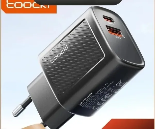 Carregador Rápido Toocki-GaN USB Tipo C, PD 30W