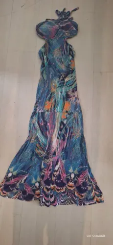 Vestido longo em malha estampado Verão 2025