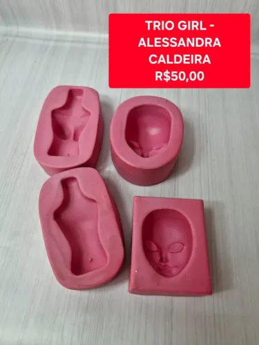 Moldes para biscuit - Trio girl
