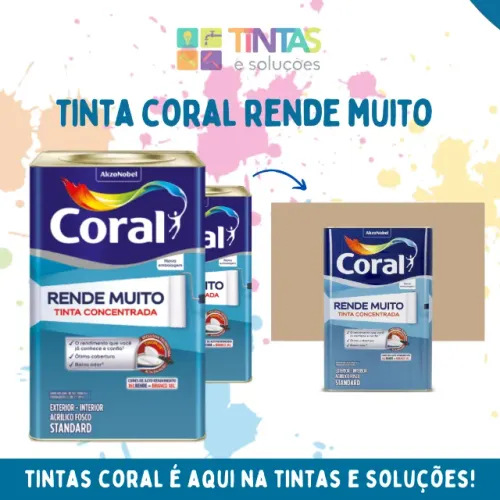 Tinta Coral Rende Muito Camurça