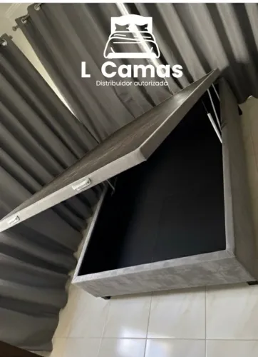 Baú Casal Cinza Chumbo A Pronta Entrega