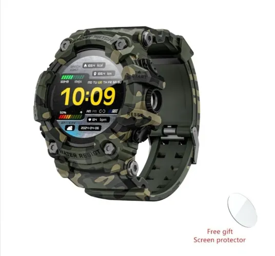 Relógio lokmat Masculino Smart Shock Sport Attack -<br>Caixa Camuflado Bisel Verde
