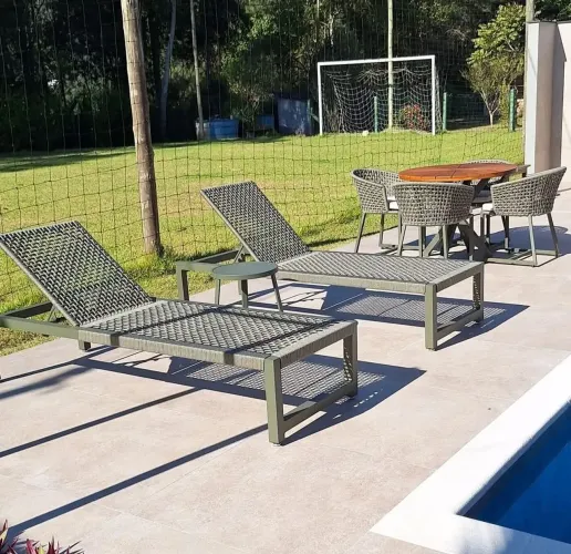 Móveis na Fibra sintética, corda e Tricô Náutico 