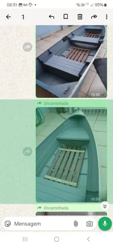 Barco e motor 2 tempos