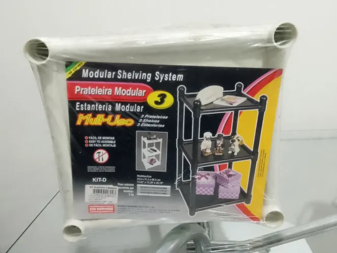 ESTANTE PLÁSTICA BRANCA