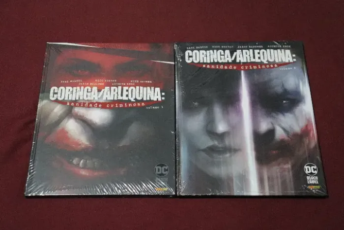 Coleção de Quadrinhos - Coringa / Arlequina: Sanidade Criminosa - Volumes 1 e 3 (lacrados)