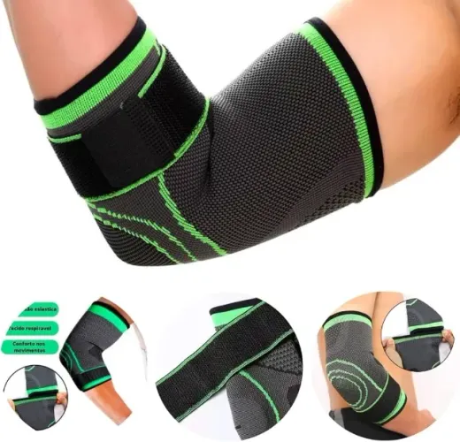cotoveleira ortopedica suporte compressão elbow hj-701