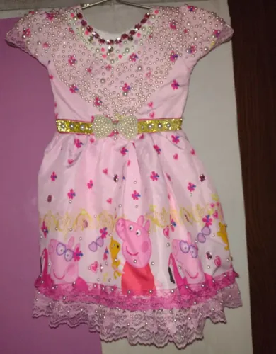 Vestido Infantil Peppa Pig