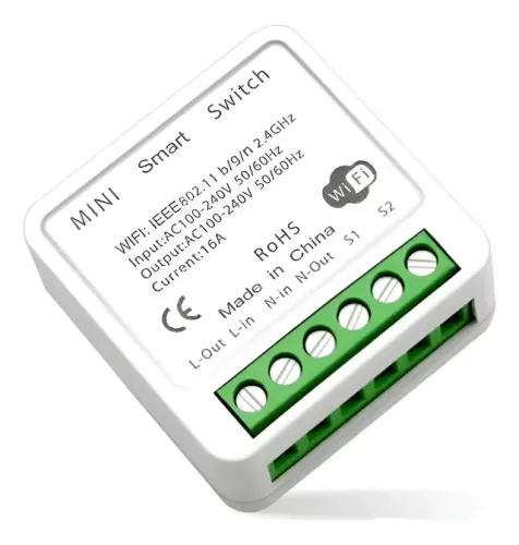Mini Interruptor Inteligente 16a Wifi Diy Suporta 2 Vias Branco 5.0 Avaliação 5.0 de 5. 1 