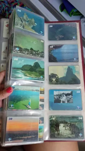 Coleção de Cartões Telefônicos Antigos
