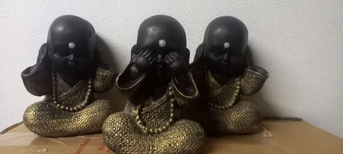 3 Budas grandes por $50,00 Sabedoria em Cada Detalhe