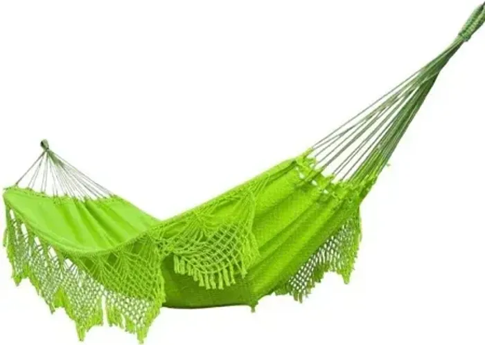 Rede De Descanso Para Casal verde lima
