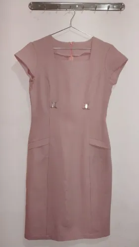 Vestido Social Elegante Rosê