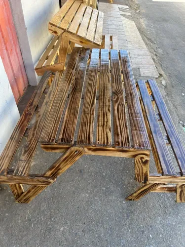 Conjunto Banco que vira mesa 