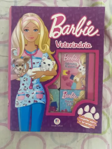 Box 6 mini livros Barbie Veterinária