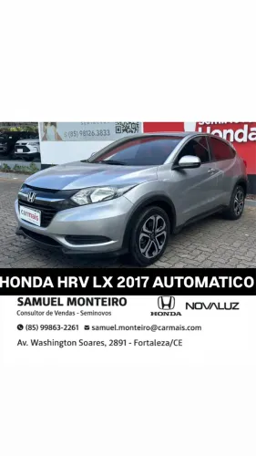 HONDA HRV LX 2017 AUTOMATICA PRATA 