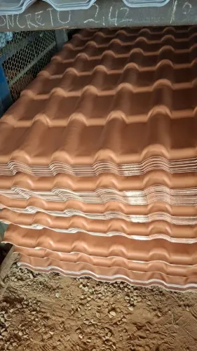 telha pvc plan cor cerâmica 2,42x88 69,90 a vista alta resistência