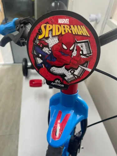  Bike HOMEM ARANHA - ARO 12 - infantil com rodinha _ usada (somente retirada em loja) 