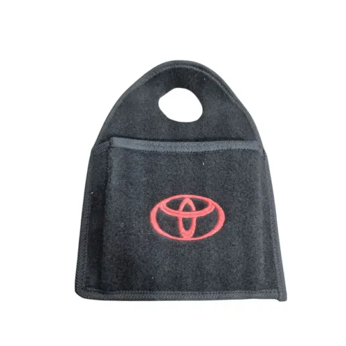 Lixeira Automotiva Câmbio Carpete Logo Toyota Bordado