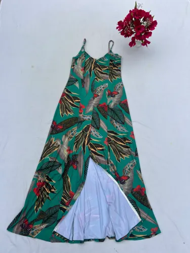 Vestido longo natalino 