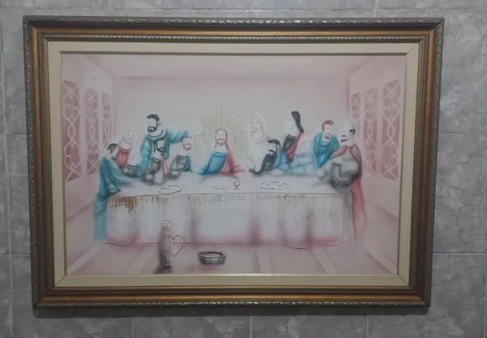 Quadro Santa ceia 105x75cm