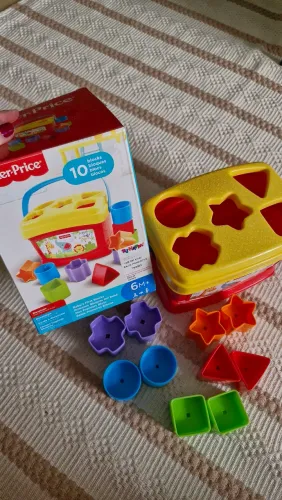Balde Primeiros Blocos Fisher Price