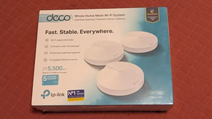 TP-Link Deco M5 AC1300 (3-pack) - Wi-Fi Mesh (NOVO LACRADO)