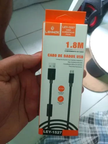 Cabo de Dados USB 1.8m controle ps4 - Novo