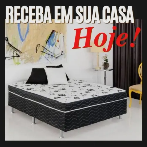 CAMA BOX CASAL - PRONTA ENTREGA - NOVO DE FÁBRICA