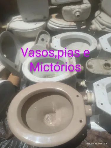 Vaso,pias, mictórios e baciao 