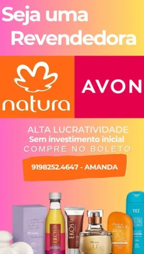 Revendedora natura e Avon 