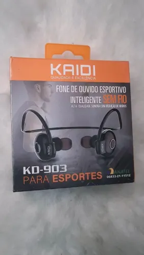 Fone de Ouvido Esportivo Kaidi KD-903 Sem Fio