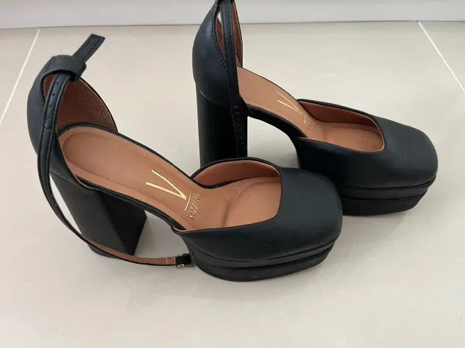 SAPATO FEM VIZZANO MEIA PATA HIGH HEEL PLATAFORMA