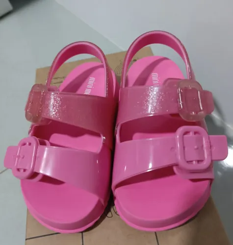 Mini melissa cozy sandal baby rosa - Tamanho 20/21