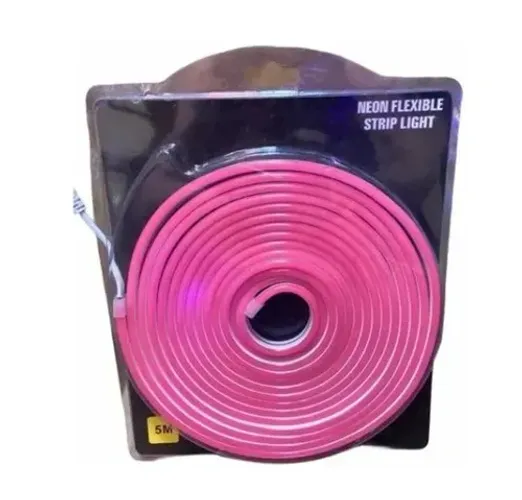 Fita Led Neon 12v Fina Corte 2,5cm Alto Brilho+ Fonte 12V 2a