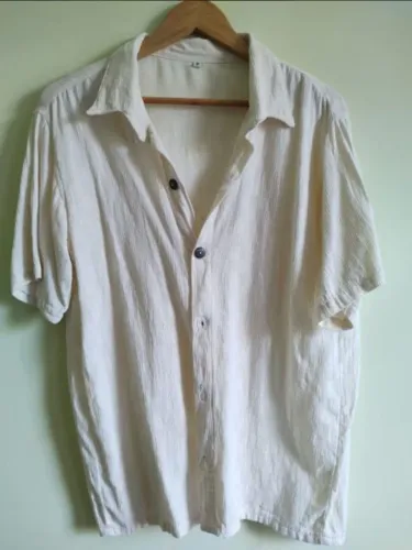 Camisa de linho cru