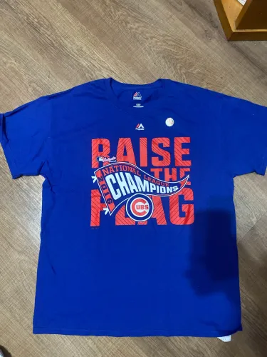 Camiseta MLB Chicago Cubs Campeão 2016 Majestic G