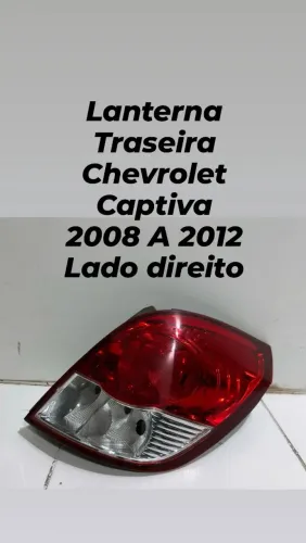 Lanterna Traseira Chevrolet Captiva 2008 a 2012 Lado Direito