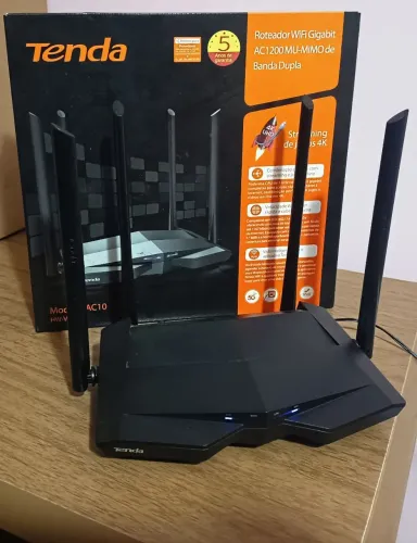 Roteador Tenda AC10 - Wi-Fi Gigabit AC1200