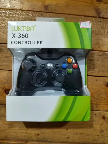 CONTROLE COM FIO LUKTON X-360 COMPATIVRL COM XBOX 360 E PC WINDOWS