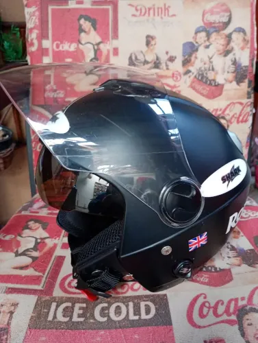 Capacete aberto Royal endifield personalizada com viseira fumê