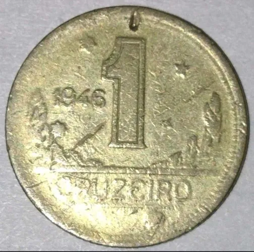 Lote de Moedas - 1 Cruzeiro 1946 - 50 Centavos 1945 1943 - Aceito Ofertas 