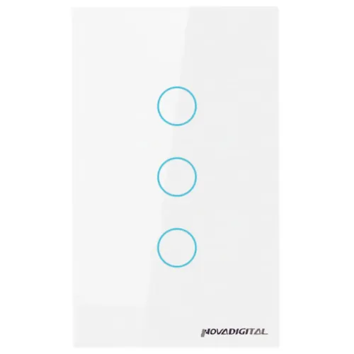 Interruptor Inteligente Novadigital Branco 3 Botões